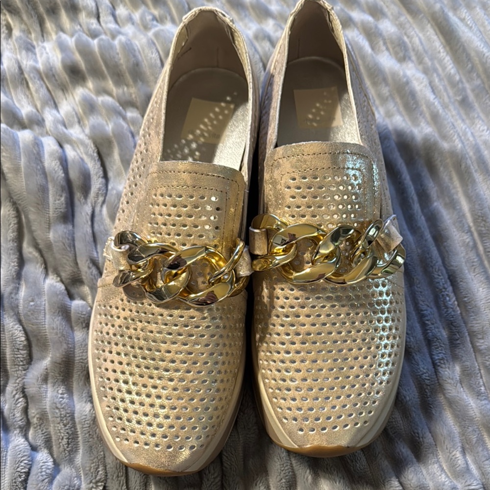 Dolce Vita Gold Chain Flats - Never Worn